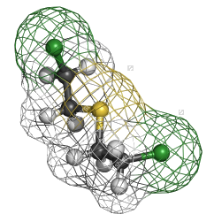 Molecular model of an early chemotherapy agent